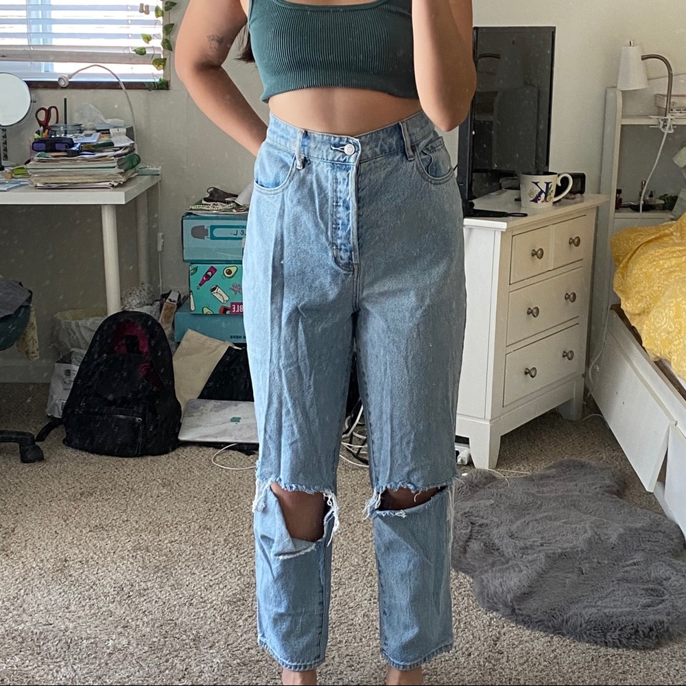 pacsun high waisted mom jeans